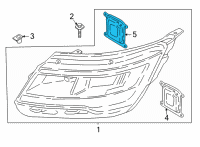 OEM 2020 Lincoln Navigator Headlamp Bulb Diagram - JL7Z-13C788-J