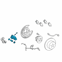 OEM 2014 Toyota Corolla Caliper Diagram - 47830-02180