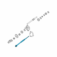 OEM 2018 Ford E-350 Super Duty Lower Shaft Diagram - 8C2Z-3B676-B