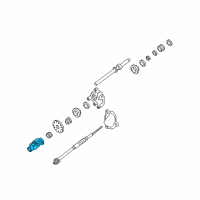 OEM 1999 Ford E-250 Econoline Intermed Shaft Diagram - 6C2Z-3E751-AA