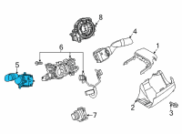 OEM 2020 Toyota Highlander Combo Switch Diagram - 84329-0R020