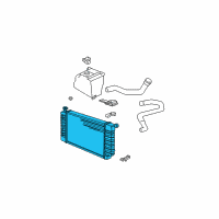 OEM 1998 GMC K1500 Radiator Diagram - 52481442