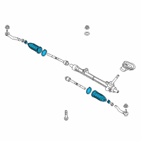 OEM 2018 Nissan Kicks Boot Kit-Manual Steering Gear Diagram - D8203-5RB0A