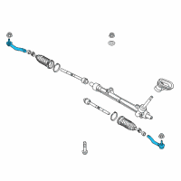 OEM 2019 Nissan Versa Socket Kit-Tie Rod, Outer Diagram - D8640-1HK0A