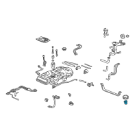 OEM 1999 Honda Odyssey Fuel Water Separator Filter Diagram - 16010S0XA00