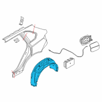 OEM 2019 BMW X6 Cover, Wheel Housing, Rear Left Diagram - 51-71-7-333-527