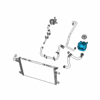 OEM 2022 Jeep Wrangler Bottle-COOLANT Recovery Diagram - 68290093AC