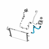 OEM 2019 Jeep Wrangler Hose-Radiator Inlet Diagram - 68312497AD