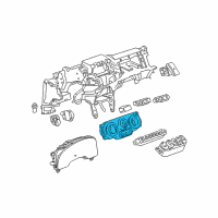 OEM 2007 Pontiac Torrent Dash Control Unit Diagram - 25976027