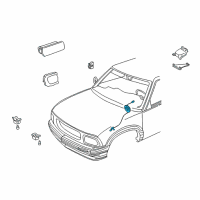 OEM Chevrolet Blazer Coil Kit, Steering Wheel Inflator Restraint Module Diagram - 26087310