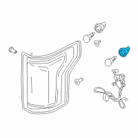 OEM 2015 Ford F-150 Tail Lamp Bulb Socket Diagram - 2U5Z-13411-TA