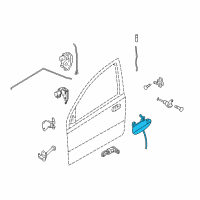 OEM Pontiac G3 Handle Asm, Front Side Door Outside *Paint To Mat Diagram - 96409548