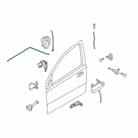 OEM 2011 Chevrolet Aveo5 Control Rod Diagram - 96649045