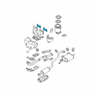 OEM 2001 Nissan Sentra Gasket-Exhaust Manifold, A Diagram - 14036-0M200