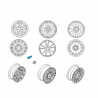 OEM 2003 Mercury Marauder Valve Stem Diagram - 3W3Z-1700-AA