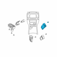 OEM 2004 Lexus GX470 Switch, Seat Heater Diagram - 84751-60110