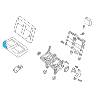 OEM 2015 Nissan NV2500 Pad Assembly-4TH Seat Cushion, RH Diagram - 89307-1PC0A