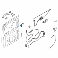 OEM Ford Handle, Inside Diagram - CK4Z-6122666-A