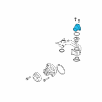 OEM 2010 Ford Explorer Sport Trac Upper Housing Diagram - 7R3Z-8592-A