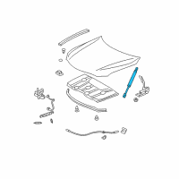 OEM 2011 Toyota Camry Support Cylinder Diagram - 53450-06042