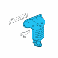 OEM Cadillac ELR Exhaust Manifold Assembly (W/ 3Way Catalytic Converter) Diagram - 55582598