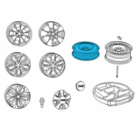 OEM 2021 Jeep Cherokee Spare Wheel Diagram - 4726258AA