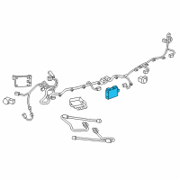 OEM 2018 Cadillac CT6 Radiator Sensor Diagram - 84132388