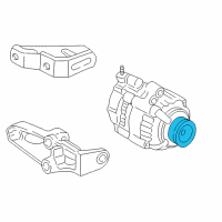 OEM 2001 Honda CR-V Pulley Diagram - 31141-PV0-003