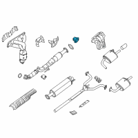 OEM 2014 Nissan Maxima Mounting-Exhaust, Rubber Diagram - 20651-3TA0B