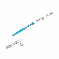 OEM 2001 Cadillac Seville Steering Shaft Assembly Diagram - 26052081