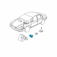 OEM 2001 Chevrolet Monte Carlo Front Sensor Diagram - 10305724