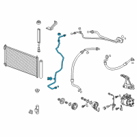 OEM Honda Pipe, Receiver Diagram - 80341-TR6-A01