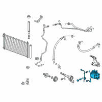 OEM 2015 Acura ILX Compressor Diagram - 38810-R1A-A01