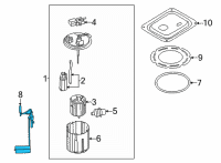 OEM 2022 Kia Carnival SENDER ASSY-FUEL TAN Diagram - 94460R0300