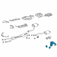 OEM 2019 Lexus IS300 Hook Sub-Assembly, Trans Diagram - 51096-24010