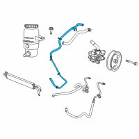 OEM 2015 Dodge Durango Hose-Power Steering Return Diagram - 5154407AG