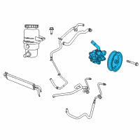 OEM Jeep Grand Cherokee Power Steering Pump Diagram - 68068641AB