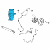 OEM 2015 Dodge Durango Reservoir-Power Steering Fluid Diagram - 68068967AC