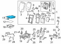 OEM 2021 Chevrolet Suburban Seat Cushion Diagram - 84829932