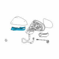 OEM 2021 Lexus RX450h Cover, Outer Mirror Diagram - 8791B-78010