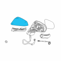 OEM 2018 Lexus NX300h Cover, Outer Mirror Diagram - 87945-0E060-B1