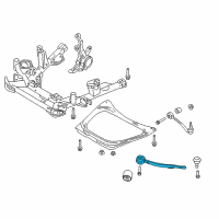 OEM 2000 BMW X5 Rubber Mounting Right Tension Strut Diagram - 31-12-6-769-718