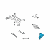 OEM 2006 Infiniti FX35 Housing-Rear Axle, RH Diagram - 43018-CG000