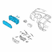 OEM 2007 Chevrolet Aveo Cluster Assembly Diagram - 96652521