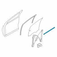 OEM 2010 Ford Edge Inner Weatherstrip Diagram - 7T4Z-7821457-A