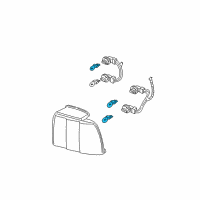 OEM Ford Mustang Stop Lamp Bulb Diagram - 4L3Z-13466-AB