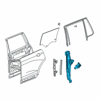 OEM 2020 Cadillac XT6 Window Regulator Diagram - 84198462