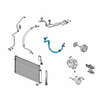 OEM Acura TSX Hose, Discharge Diagram - 80315-TP1-A01