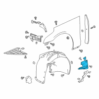 OEM 2016 Cadillac CT6 Splash Shield Diagram - 84175455