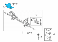 OEM 2022 Lexus NX250 Radius Heat Shield Diagram - 4531942020